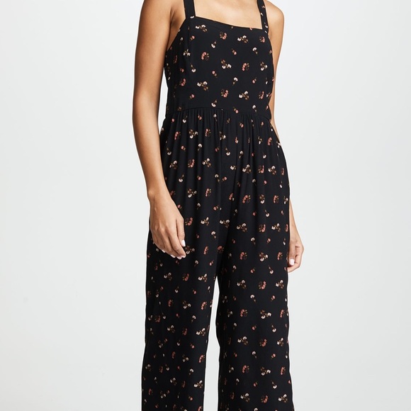 Madewell Smocked floral Printed Jumpsuit - Picture 6 of 10